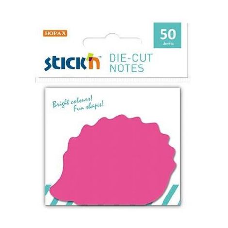 Notes samoprzylepny Stick'n Jeż różowy neon 70x70mm, 50szt